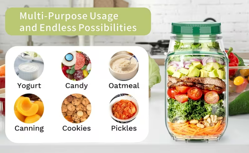 Salad Jar with Lid