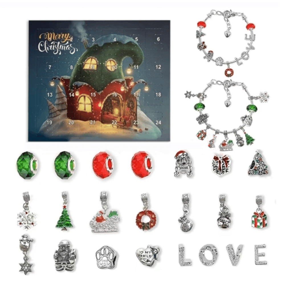 🎄 DIY 24 Days Christmas Countdown Calendar Bracelets Set 🎅🏻