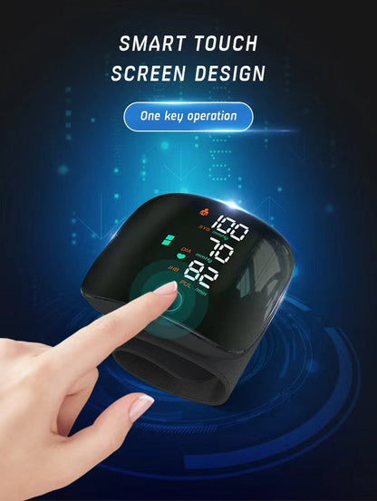 𝐀𝐮𝐭𝐨𝐦𝐚𝐭𝐢𝐜 𝐖𝐫𝐢𝐬𝐭 𝐁𝐏 𝐌𝐨𝐧𝐢𝐭𝐨𝐫™ - Clinically Accurate w/ Large Backlit Display, Adjustable Cuff, Voice Broadcast & Case