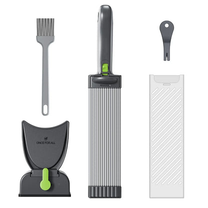 Meat Slicer For Fresh Raw Meat, Adjustable Thickness 2 Or 4 Mm, 17-In-1 Stainless Steel Meat Cleaver Kitchen Knife
