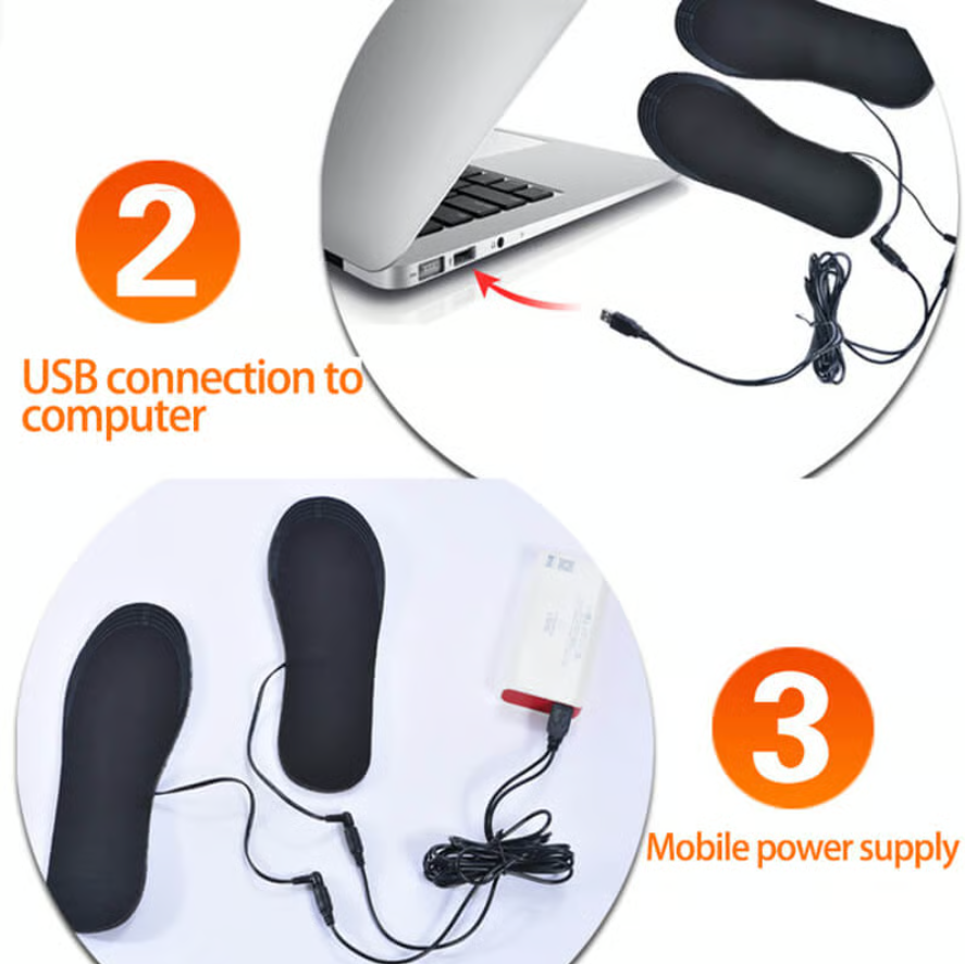 🌲 USB Heated Shoe Insoles 🔥