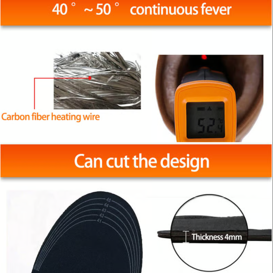 🌲 USB Heated Shoe Insoles 🔥