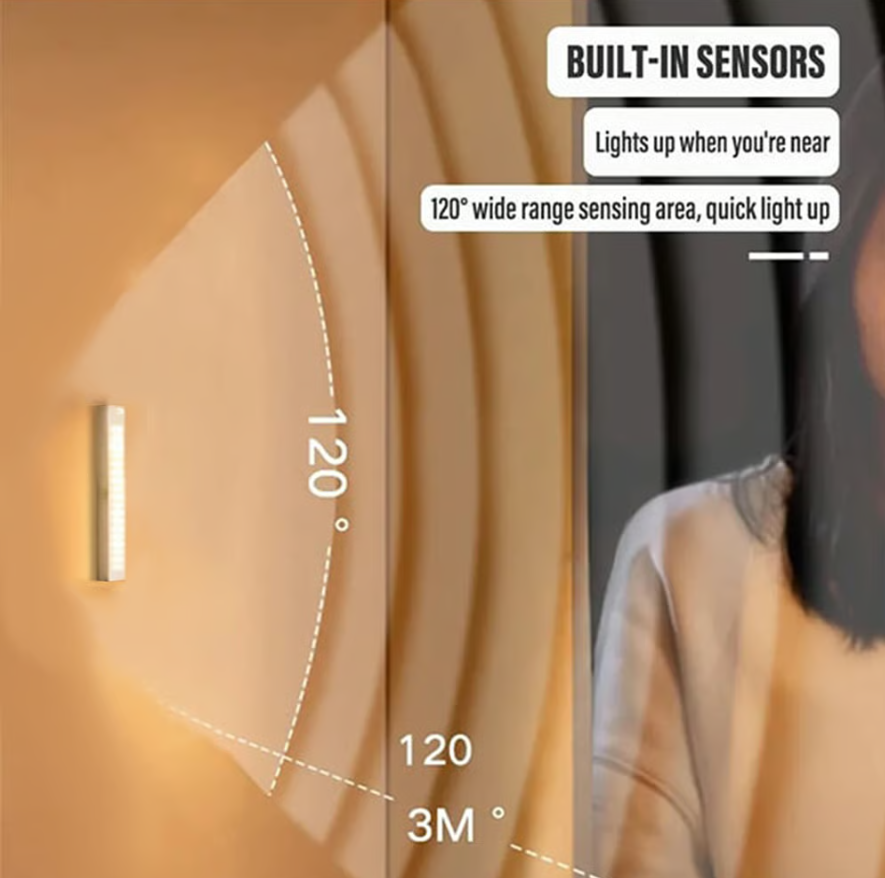 💡 Punch-free Smart Sensor Magnetic Rechargeable LED Lights