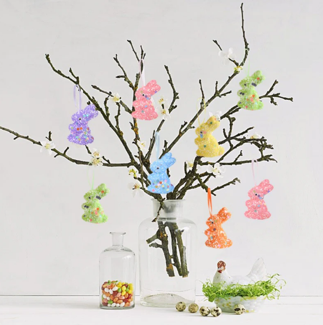 Colorful Easter Set (Eggs/Rabbits)