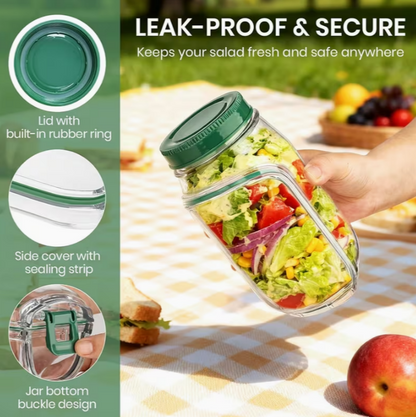 Salad Jar with Lid