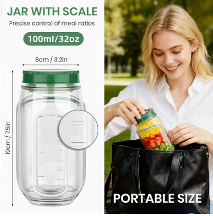 Salad Jar with Lid