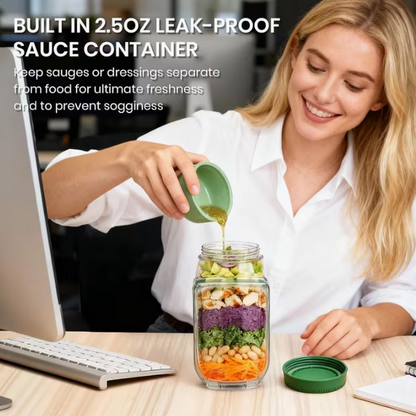 Salad Jar with Lid