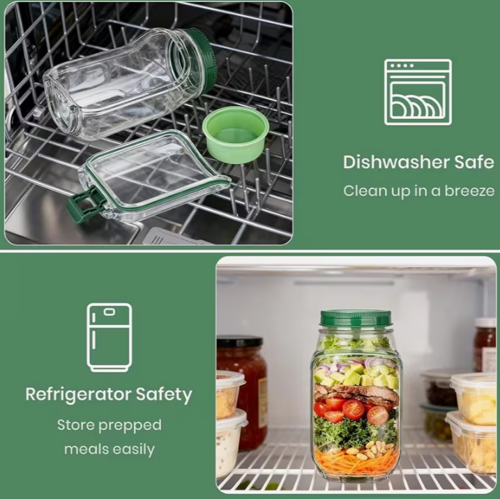 Salad Jar with Lid