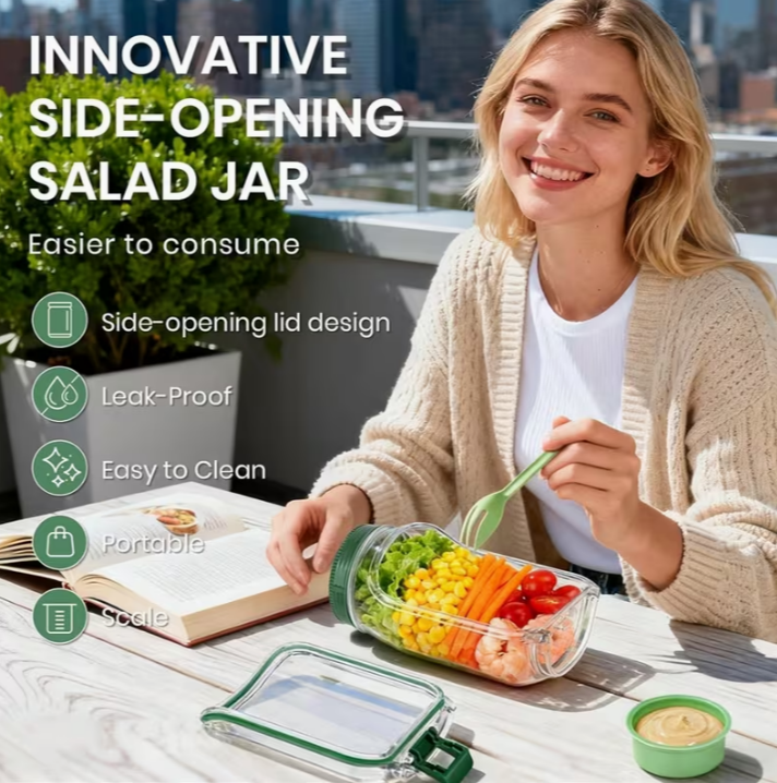 Salad Jar with Lid