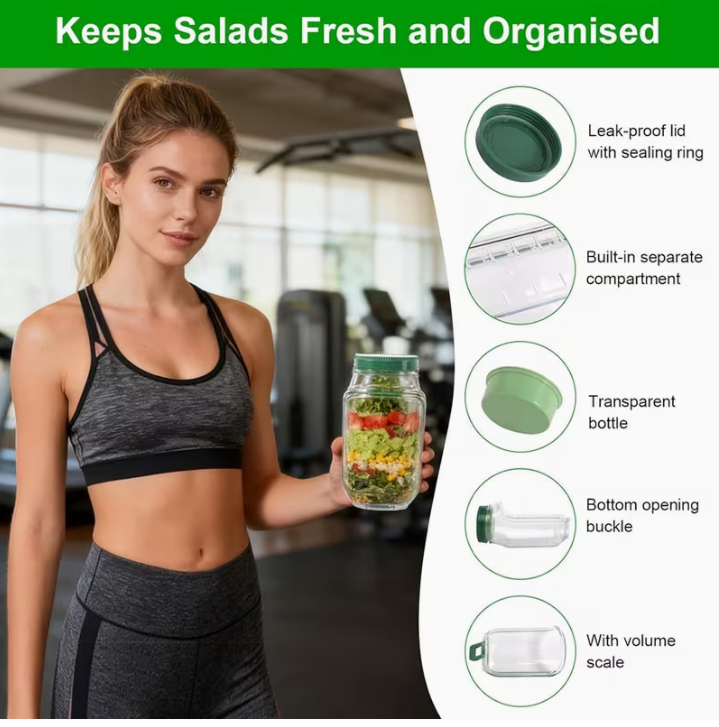Salad Jar with Lid