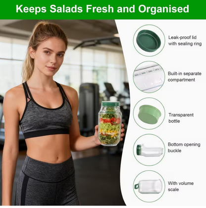 Salad Jar with Lid