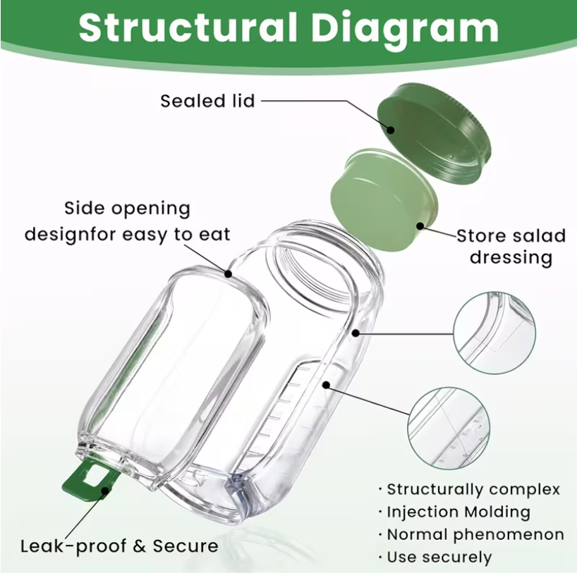 Salad Jar with Lid