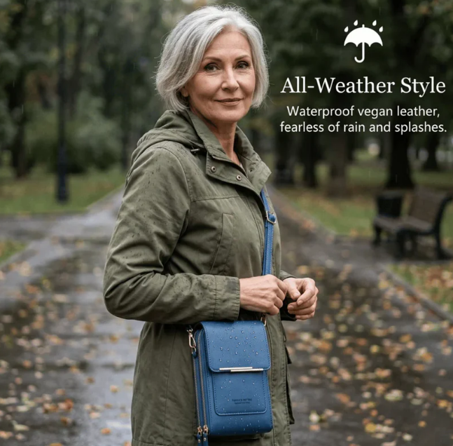 Simple And Elegant Women's Touchscreen Crossbody Phone Wallet