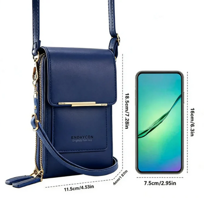 Simple And Elegant Women's Touchscreen Crossbody Phone Wallet