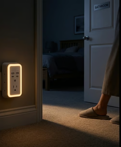 Sakerplus® Multi Outlet Surge Protector Hub