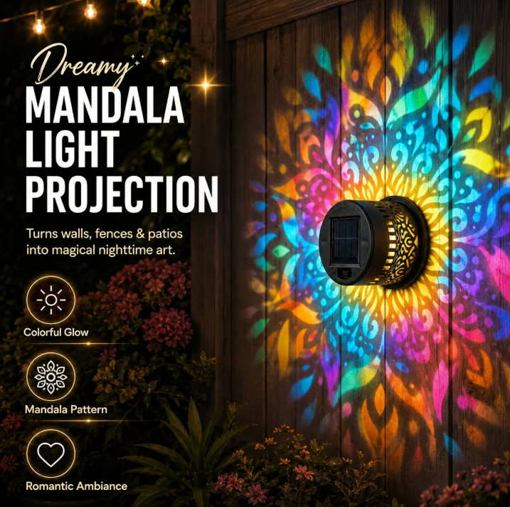 MandalaGlow™ – The Wall Light That Turns Empty Walls Into Art 🪐🌌
