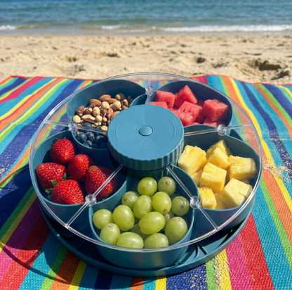 Smart Divided Spin and Snack Serving Tray (Multiple Uses)