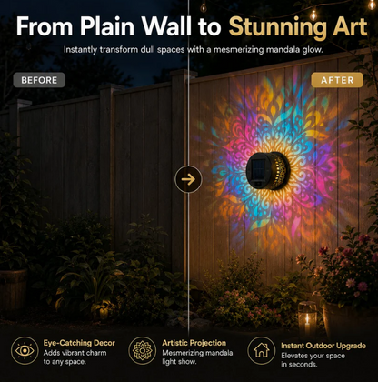 MandalaGlow™ – The Wall Light That Turns Empty Walls Into Art 🪐🌌