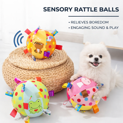 Colorful Squeaky Hanging Dog Training Toy