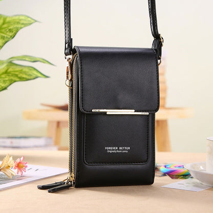 Simple And Elegant Women's Touchscreen Crossbody Phone Wallet
