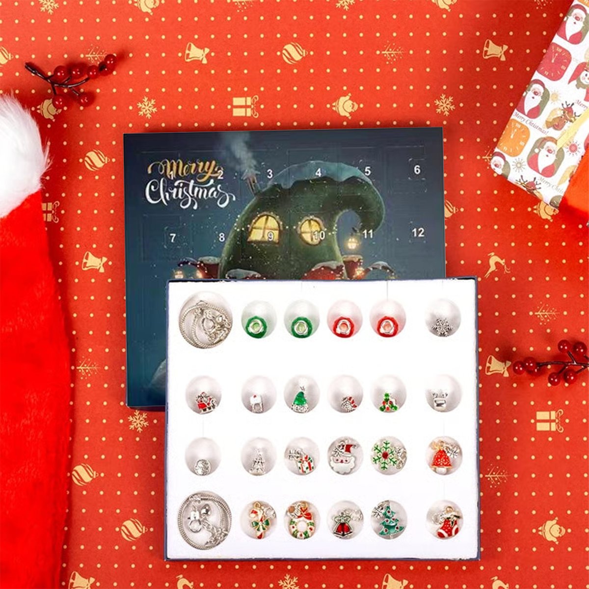 🎄 DIY 24 Days Christmas Countdown Calendar Bracelets Set 🎅🏻
